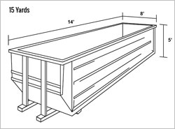 roll-off container rental 15 yard